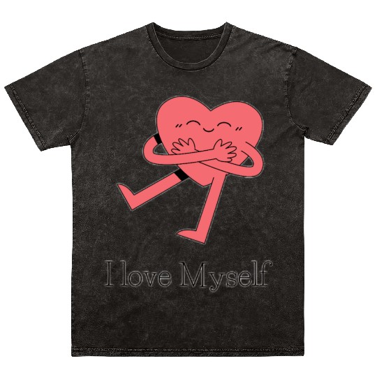 I love myself Mineral Wash T Shirts
