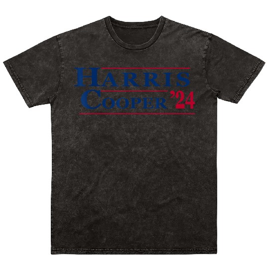 Kamala Harris Cooper 2024 US Flag Democratic VP Pr Mineral Wash T Shirts