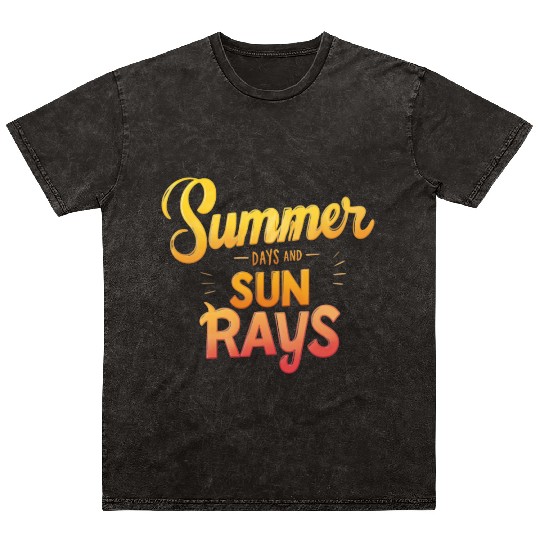 Summer Days and Sun Rays Mineral Wash T Shirts
