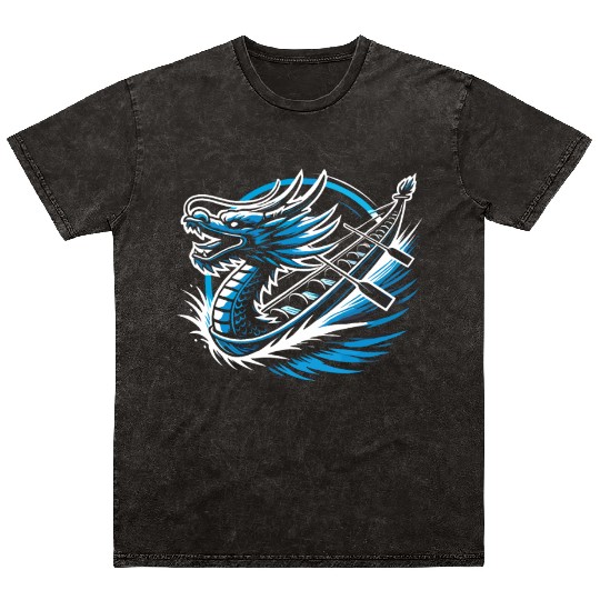 Dragonboat Dragon Boat Racing Dragon Boat Festival Mineral Wash T Shirts