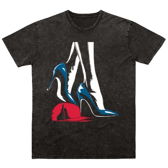 Kamala Harris Heels Stepping On Maga Hat Mineral Wash T Shirts