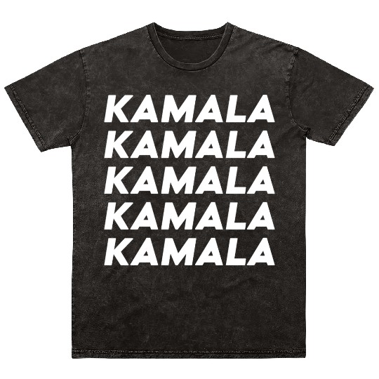 Kamala Harris Election 2024 White Typography Mineral Wash T Shirts