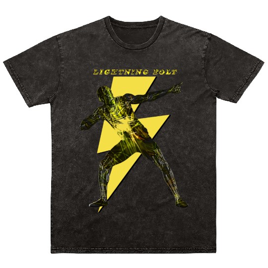Lightning Bolt ( Back ) Mineral Wash T Shirts
