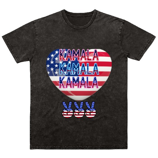 KAMALA 2024 VOTE KAMALA HARRIS CAMPAIGN 01 Mineral Wash T Shirts