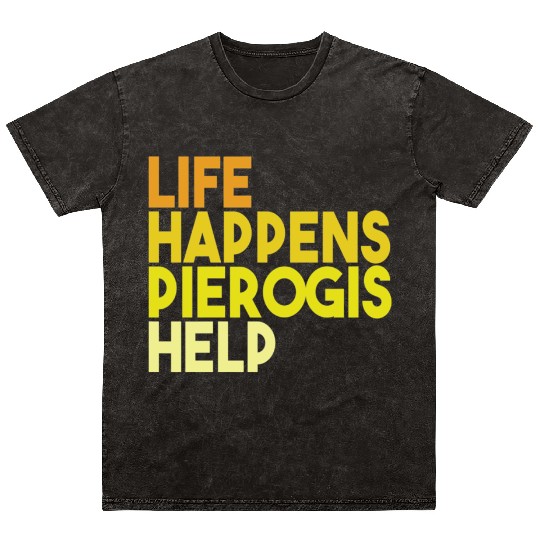 Pierogi Lover Polish Dumpling Pierogies Poland Mineral Wash T Shirts