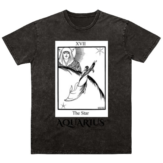 AQUARIUS 1080 x 1350 px Mineral Wash T Shirts