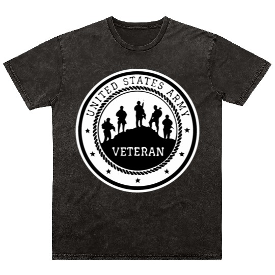 US Army Veteran LIKE US ON FACEBOOK # Mineral Wash T Shirts