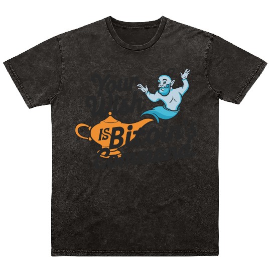 Bitcoin Genie - Your Wish is Bitcoin's Command Mineral Wash T Shirts