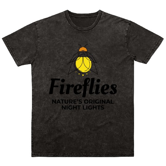 Fireflies Firefly Lightning Bug Insect Collector Mineral Wash T Shirts