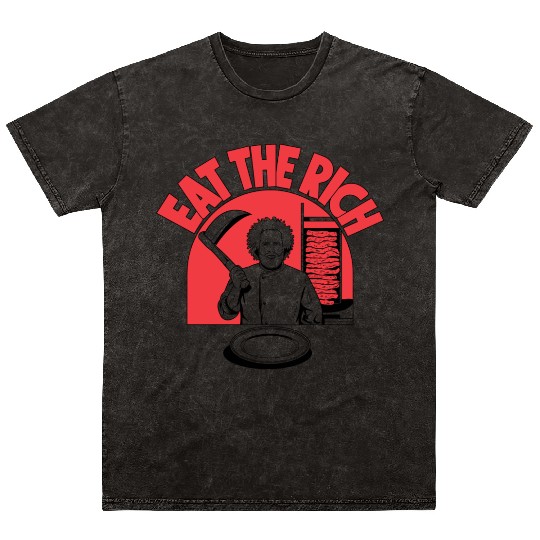 Eat The Rich Doner Döner Kebab Mineral Wash T Shirts