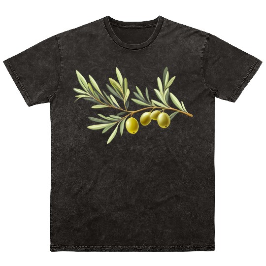 Olive Branch Mineral Wash T Shirts