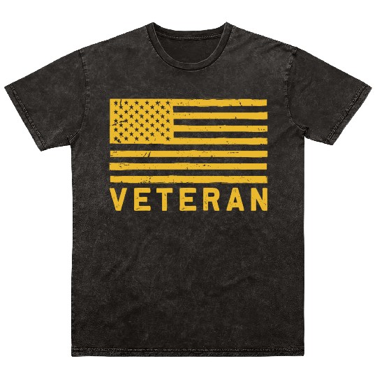 Proud US Army Veteran Mineral Wash T Shirts