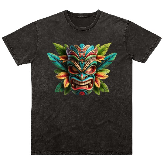 Tropical Tiki Warrior Mineral Wash T Shirts