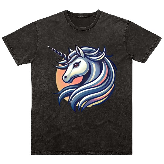 Modern Unicorn Magic Mineral Wash T Shirts