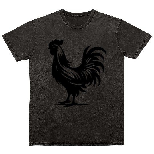 Cute Cock Pedigree Cock Large Plumage Mineral Wash T Shirts