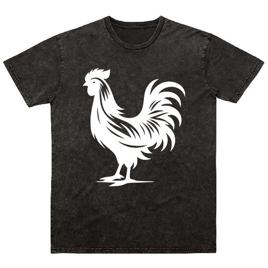 Cute Cock Pedigree Cock Large Plumage Mineral Wash T Shirts