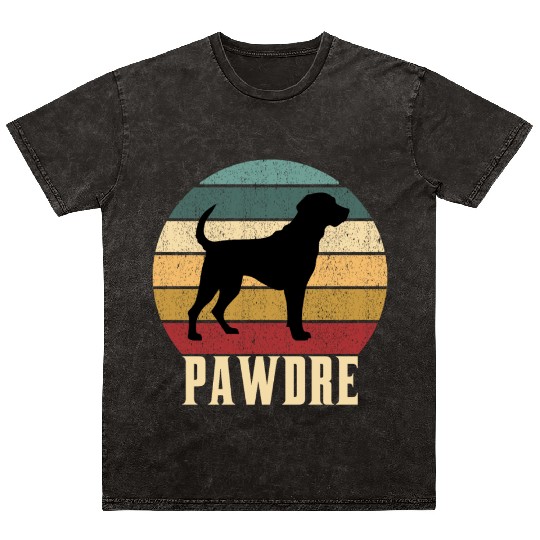 Pawdre Funny Best Dog Dad Ever Funny dog dad Mineral Wash T Shirts