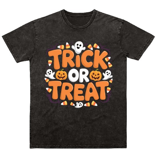 Trick or Treat Mineral Wash T Shirts