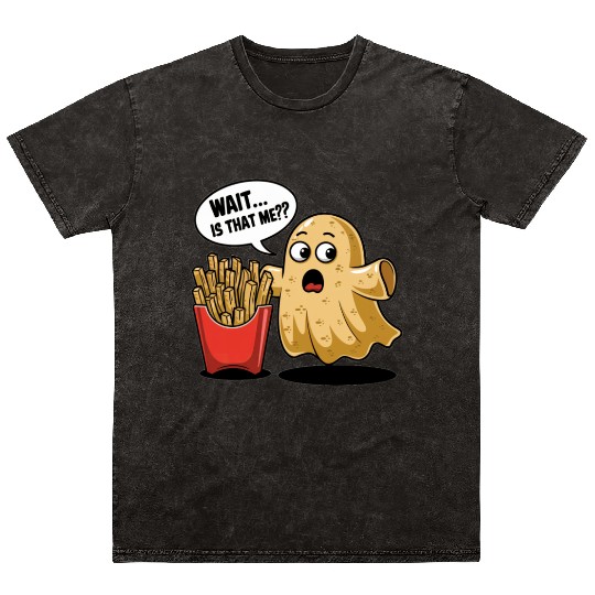 Potato Ghost Afterlife Fries Surprise Mineral Wash T Shirts