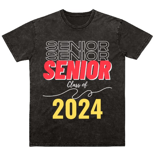Senior Class of 2024 Mineral Wash T Shirts
