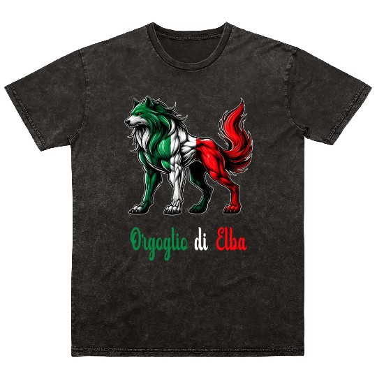 The pride of Elba Italy flag Mineral Wash T Shirts