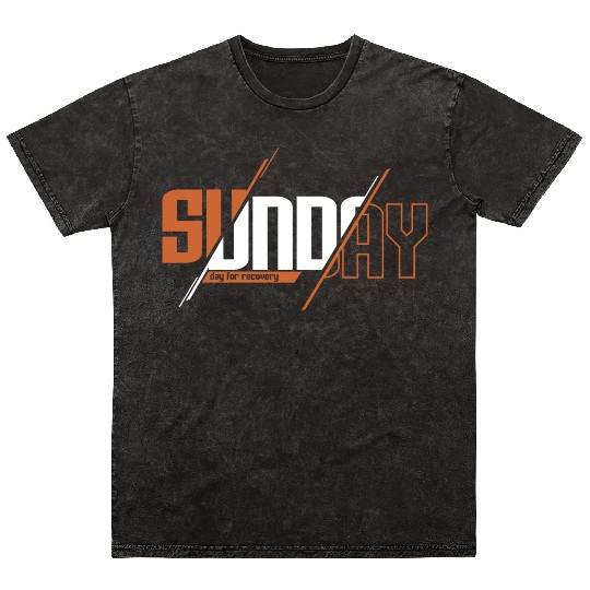 text sunday with theme Tipografi eksperimental Mineral Wash T Shirts