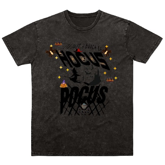 Hocus Pocus Halloween Mineral Wash T Shirts for Women Fall Mineral Wash T Shirts Sh