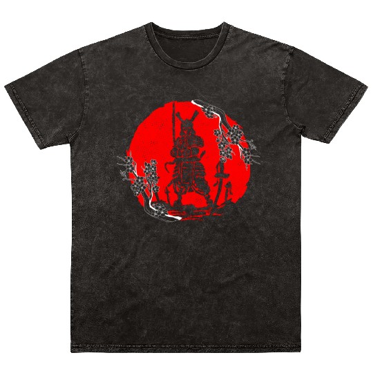 Kanji Japan Katana Sword Ninja Samurai Mineral Wash T Shirts