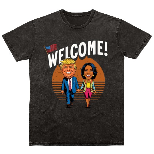 donal trump & kamala harris Mineral Wash T Shirts