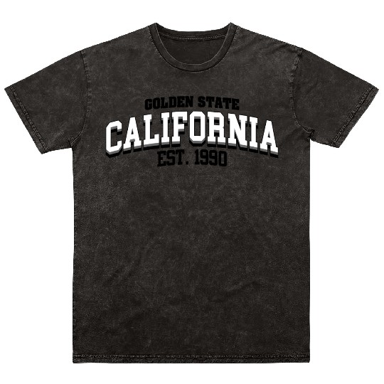California Golden State Mineral Wash T Shirts