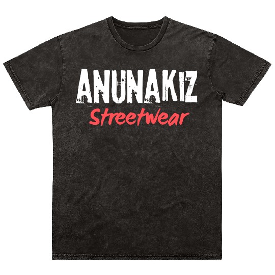 Anunakiz Streetwear Classic Logo Mineral Wash T Shirts