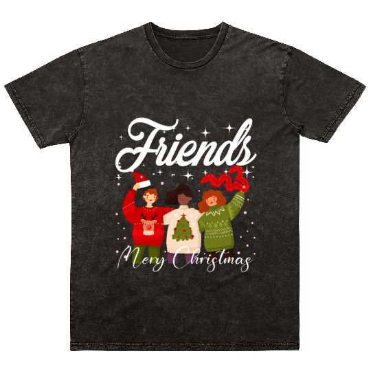 Best Friends Christmas Mineral Wash T Shirts