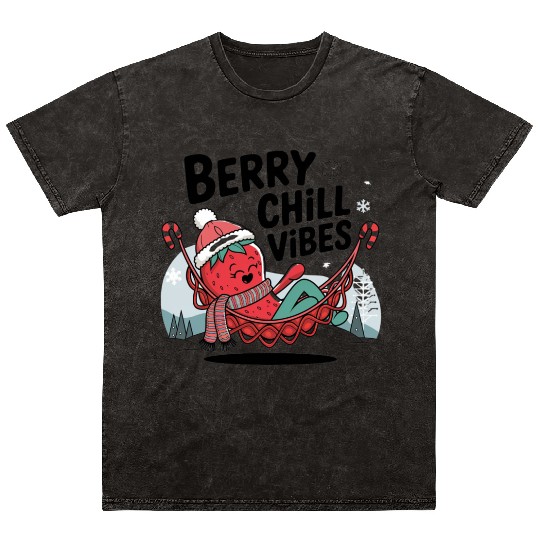 Berry Chill Vibes Mineral Wash T Shirts