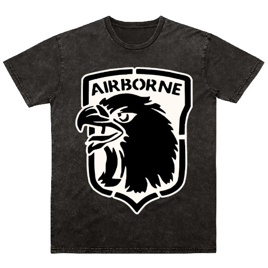 Airborne Eagle LIKE US ON FB #USAPatriotGraphics © Mineral Wash T Shirts