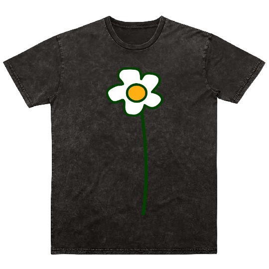 White Daisies Flower Spring Summer Flowers Nature Mineral Wash T Shirts