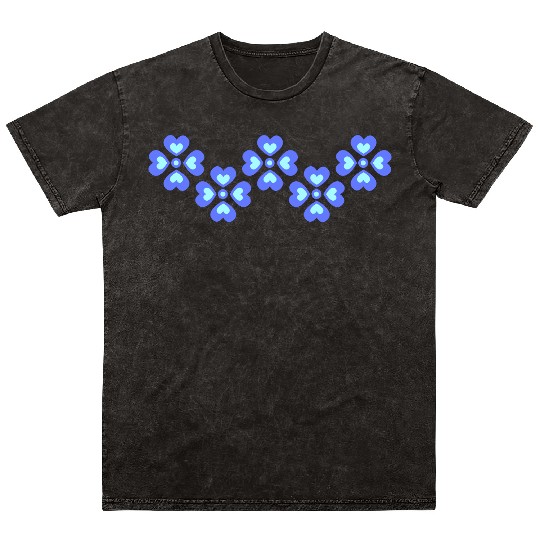 Many Pretty Daisy Flowers Decorative Nature Design Mineral Wash T Shirts