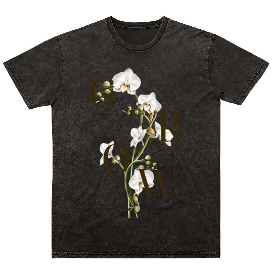 Grow Orchid Mineral Wash T Shirts