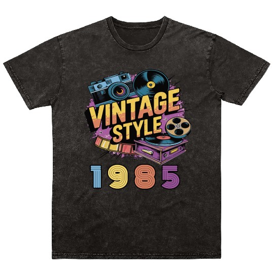 vintage style 1985 Mineral Wash T Shirts