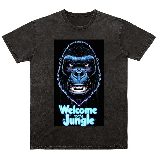 Neon Gorilla Welcome to the Jungle Mineral Wash T Shirts