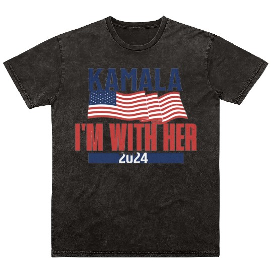 Kamala harris Mineral Wash T Shirts