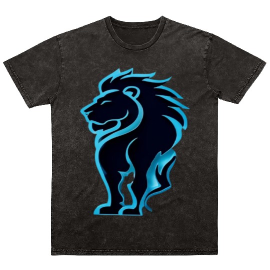 Lion king design Mineral Wash T Shirts