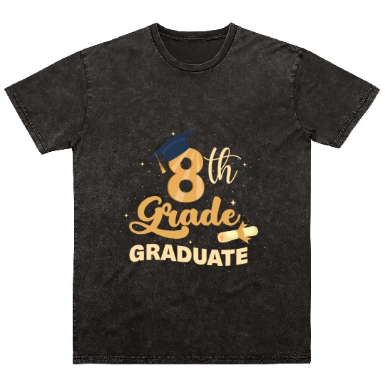 8th Grade Graduation Middle School Graduate Mineral Wash T Shirts