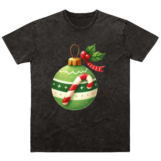 Merry Christmas, Christmas Coquette Bow Mineral Wash T Shirts