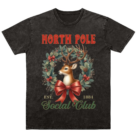 North Pole Soociial Clubb Mineral Wash T Shirts