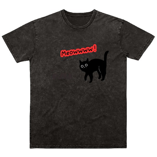 Meow Mineral Wash T Shirts