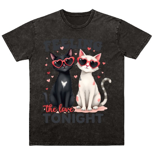 Valentines Retro, Happy Valentine Day Mineral Wash T Shirts