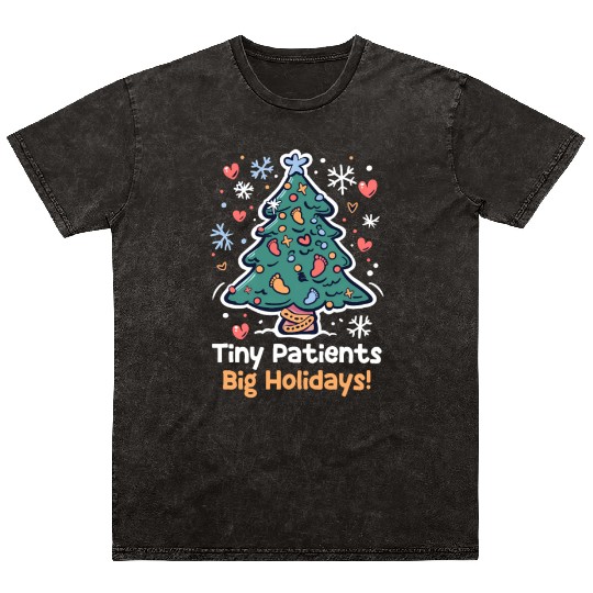 NICU Christmas Tiny Patients, Big Holidays! Mineral Wash T Shirts
