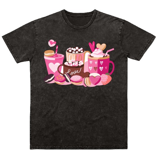 Coffee Valentine Mineral Wash T Shirts