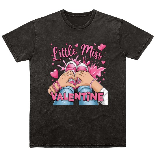 Little miss Valentine Mineral Wash T Shirts