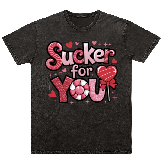 Valentines Day, Valentine Retro Mineral Wash T Shirts